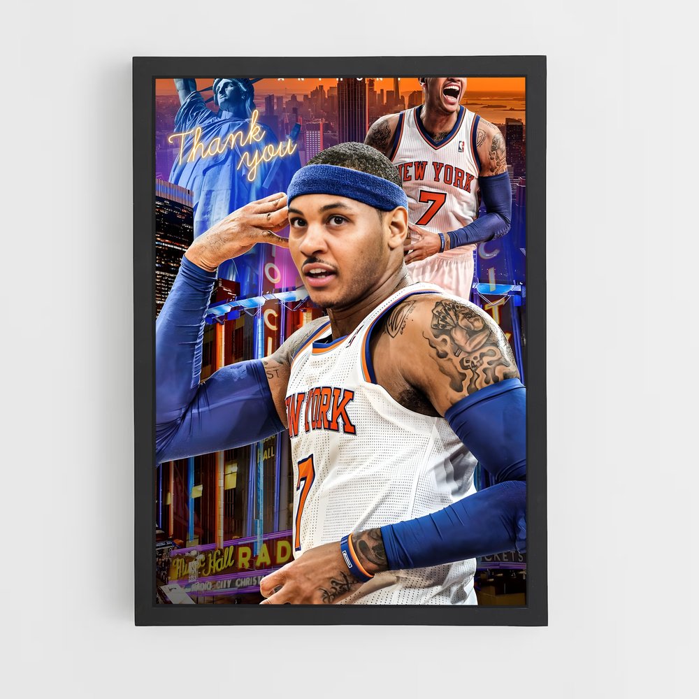 Poster Carmelo's Glory – affiche Basketball (vue 2)